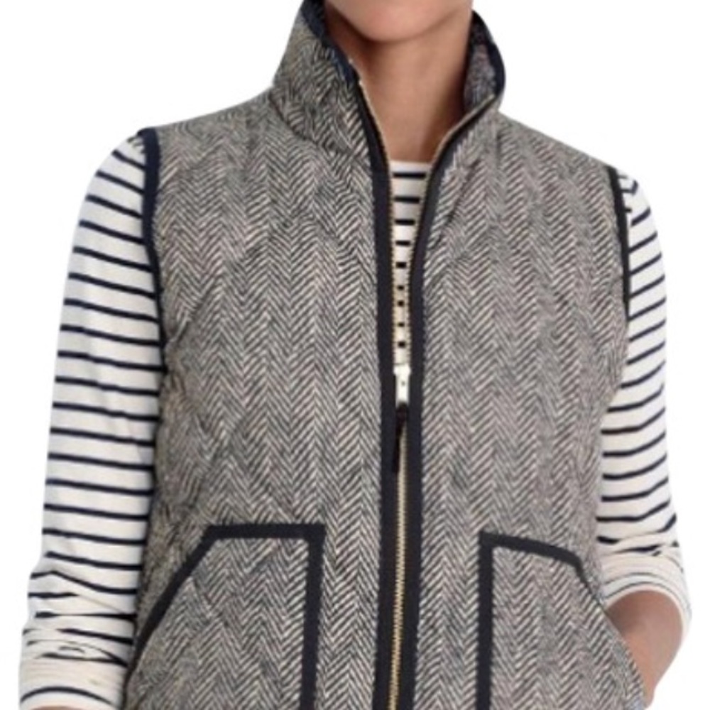 J. Crew Herringbone Excursion Vest - Picture 2 of 6